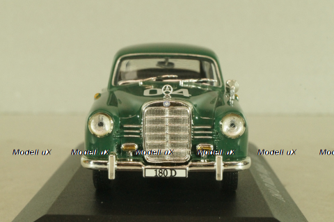 Mercedes-Benz 180 D (W120) #4, Mille Miglia 1955, green, Mercedes-Benz-Offizielle Modell-Sammlung #80, Altaya 1:43