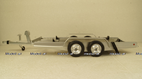 Прицеп автовоз Autotrailer silver, IXO 1:18