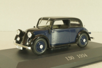 Mercedes-Benz 130 W23 1934, black/dark Blue, Mercedes-Benz-Offizielle Modell-Sammlung #23, Altaya 1:43