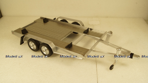 Прицеп автовоз Autotrailer silver, IXO 1:18