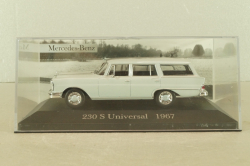 Mercedes-Benz 230 S Universal (W110) 1967, grey, MBOMS012, Altaya, Mercedes-Benz Offizielle Modell Sammlung #12, 1:43