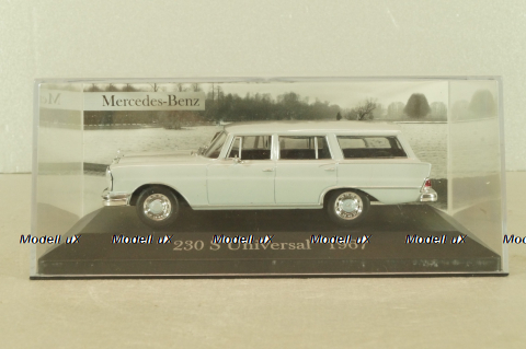 Mercedes-Benz 230 S Universal (W110) 1967, grey, MBOMS012, Altaya, Mercedes-Benz Offizielle Modell Sammlung #12, 1:43