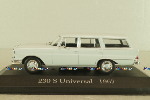 Mercedes-Benz 230 S Universal (W110) 1967, grey, MBOMS012, Altaya, Mercedes-Benz Offizielle Modell Sammlung #12, 1:43
