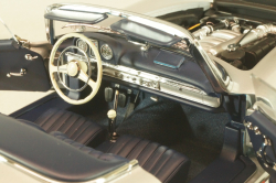 Mercedes-Benz 300SL Roadster (W198) 1957, silver, ‎180039030, Minichamps 1:18