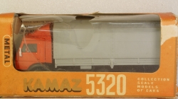 Камаз 5320 с тентом красный/серый, Арек 1:43