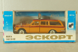 Газ-2402 Волга Аэрофлот, оранжевый, август 87г.,  Тантал/Радон 1:43