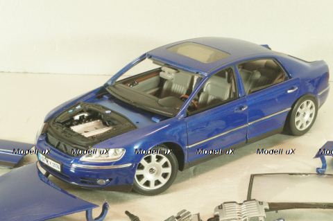 Volkswagen Phaeton 2002, blue, AutoArt 1:18, AutoArt 1:43 На запчасти!