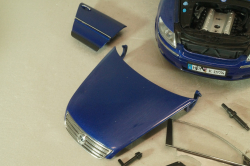 Volkswagen Phaeton 2002, blue, AutoArt 1:18, AutoArt 1:43 На запчасти!