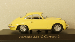 PORSCHE 356 CARRERA 2 - 1963 - YELLOW, 940062361, Maxichamps 1:43