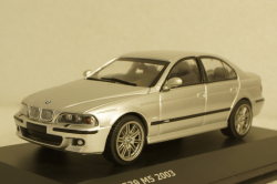 BMW 5-Series M5 5.0L V8 32V (E39) 2003, silver, 4310502, Solido 1:43 