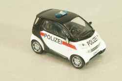 SMART Fortwo, Police Austria 1998, white/black, Полицейские Машины Мира №45, 1:43