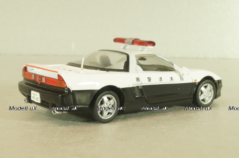 Honda NSX, Police Japan 1990, white/black, Полицейские машины мира №12, DeAgostini, 1:43