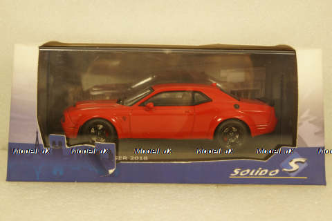 Dodge Challenger Demon Coupe 2018 red, 4310301, Solido 1:43,  Уценка