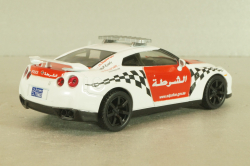 Nissan GT-R Police Arab Emirates 2007, white/red, Полицейские машины мира №51, DeAgostini, 1:43