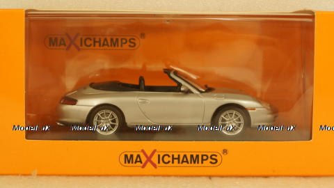 PORSCHE 911 CABRIOLET (996) - 2001 - SILVER, 940061031, Maxichamps 1:43