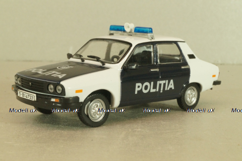 Dacia 1310, Police Romania 1982, white/black, Полицейские Машины Мира №52, 1:43