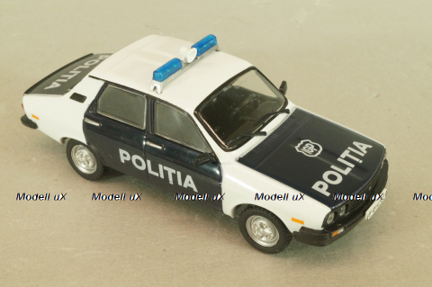 Dacia 1310, Police Romania 1982, white/black, Полицейские Машины Мира №52, 1:43