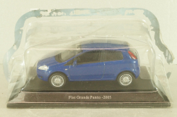 Fiat Grande Punto, 3-door, blue,  Hachette 1:43