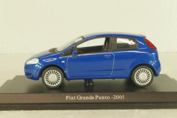 Fiat Grande Punto, 3-door, blue,  Hachette 1:43