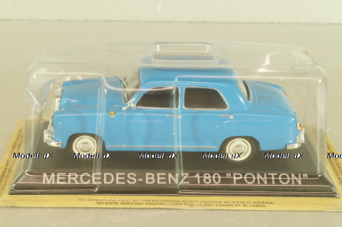Mercedes-Benz 220 S (W180) Ponton Limousine 1956, blue, Masini de Legenda №44, Deagostini 1:43