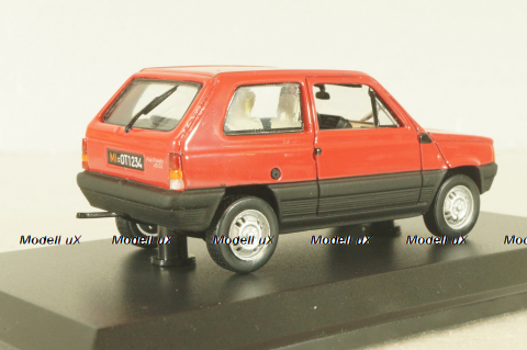 Fiat Panda 1980, red, Hachette 1:43