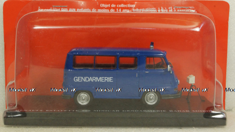 Renault Estafette 800 Gendarmerie Mobile radar 1978 blue, Hachette 1:43