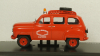 Renault Colorale Prairie 4x4 Break Ambulance service SDIS Red, Hachette 1:43