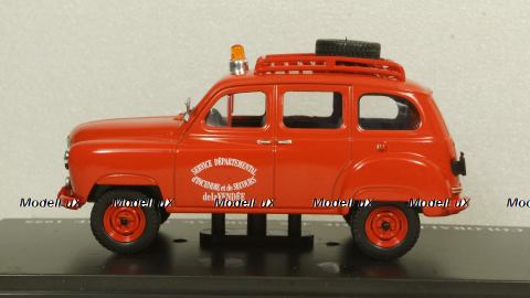 Renault Colorale Prairie 4x4 Break Ambulance service SDIS Red, Hachette 1:43
