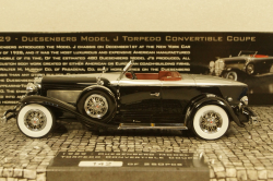 Duesenberg Model J Torpedo Convertible Coupe 1929, black, 437150431, Minichamps 1:43