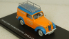 Renault Juvaquatre Advertising Van Latapie orange / blue, Hachette 1:43