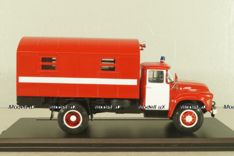 Передвижная база ГДЗС, пожарный автомобиль на шасси Зил-130, TR4805, TruckTyr 1:43