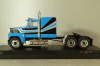 Ford LTL-9000 tractor 1978, blue with black strips, TR023, IXO 1:43