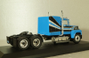 Ford LTL-9000 tractor 1978, blue with black strips, TR023, IXO 1:43