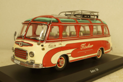 Setra S6 Autobus "Fischer" 1956, 450283700, Schuco 1:43
