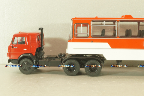 Камаз-53212 с п/прицепом Икарус, Куба, красный, TR4802, TruckTyr 1:43