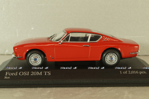 Ford OSI 20M TS 1967, red, 400087021, Minichamps 1:43