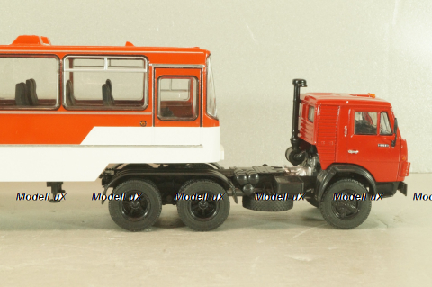 Камаз-53212 с п/прицепом Икарус, Куба, красный, TR4802, TruckTyr 1:43