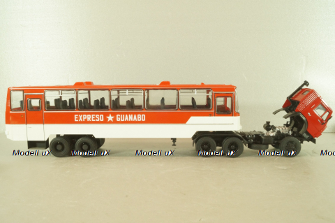 Камаз-53212 с п/прицепом Икарус, Куба, красный, TR4802, TruckTyr 1:43