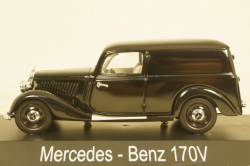 Mercedes 170V Kastenwagen black, 02252, Schuco 1:43