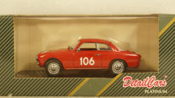 Alfa Romeo Giulietta Sprint Coupe Mille Miglia 1960 St.Nr. 106, Detail Cars 1:43