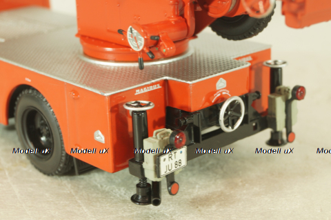 Mercedes-Benz 1113 Aerial ladder , fire brigade 1966, red, Minichamps 1:43