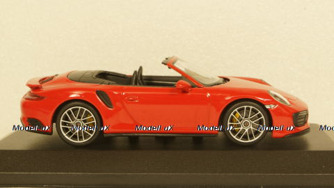 Porsche 911  (991.2) Turbo S Cabriolet 2017 red, 410067180, Minichamps 1:43