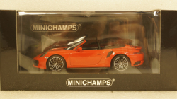 Porsche 911  (991.2) Turbo S Cabriolet 2017 orange, 410067181, Minichamps 1:43