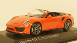 Porsche 911  (991.2) Turbo S Cabriolet 2017 orange, 410067181, Minichamps 1:43