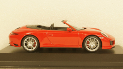 PORSCHE 911 (991.2) CARRERA 4S CABRIOLET 2017 RED, 410067230, Minichamps 1:43