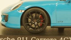PORSCHE 911 (991.2) CARRERA 4GTS CABRIOLET 2017 BLUE, 410067332, Minichamps 1:43