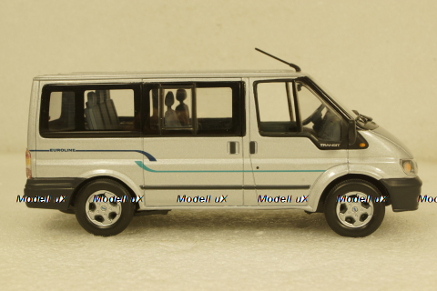 Ford Transit Bus 2000 silver, Minichamps 1:43