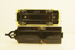 Simca Vedette Chambord with Henon Caravan 1958 yellow/black/creme, Norev 1:43