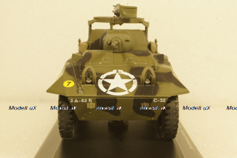 Ford M8 Armored Car 2nd Armored Division Avranches France green 1944, Altaya 1:43