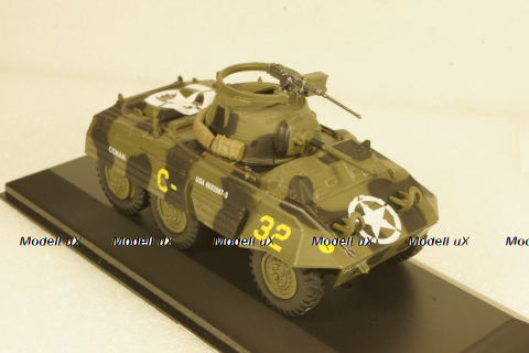 Ford M8 Armored Car 2nd Armored Division Avranches France green 1944, Altaya 1:43